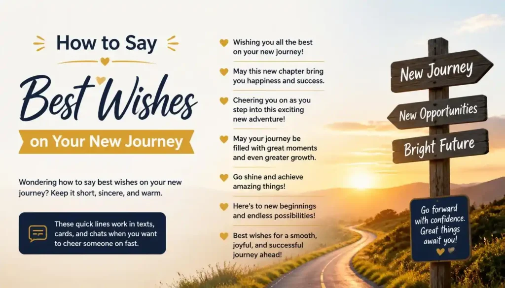 How to Say Best Wishes on Your New Journey