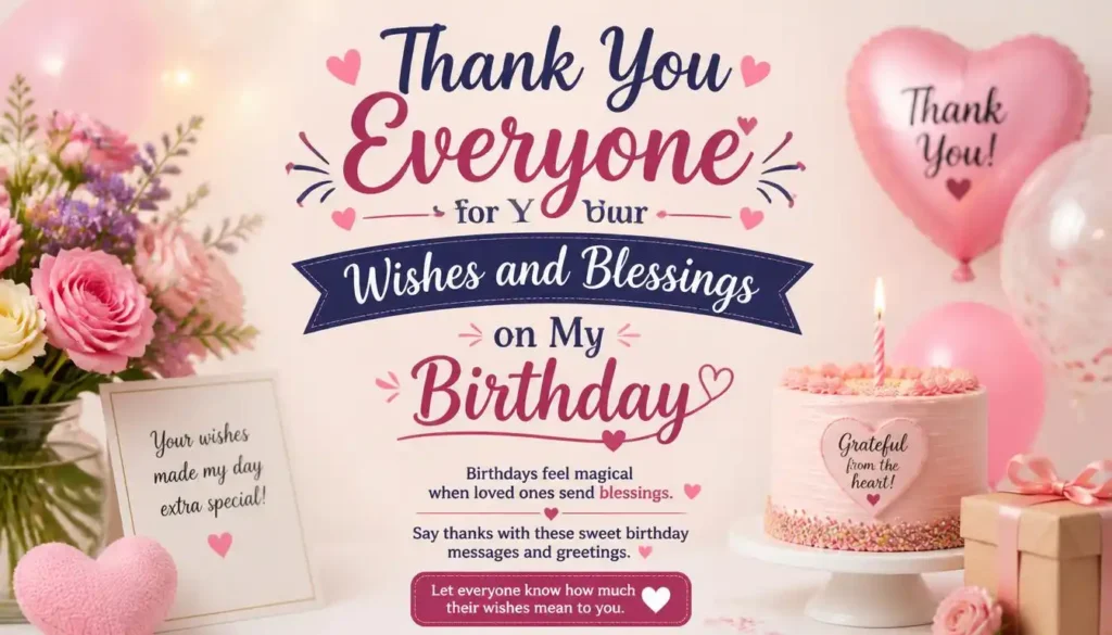 Thank You Everyone for Your Wishes and Blessings on My Birthday