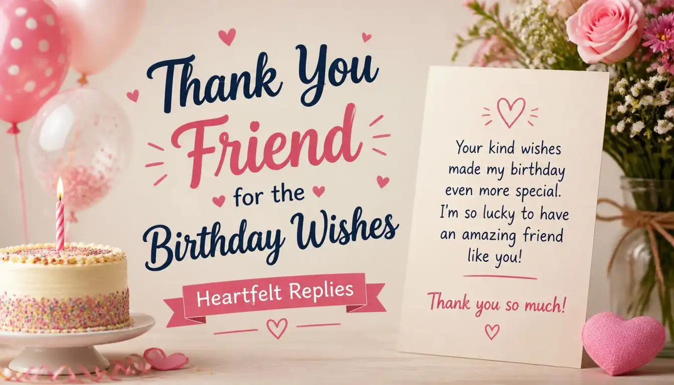 Thank You Friend for the Birthday Wishes