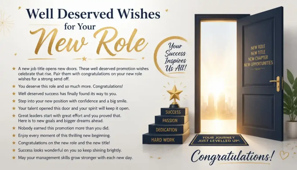 Well Deserved Wishes for Your New Role